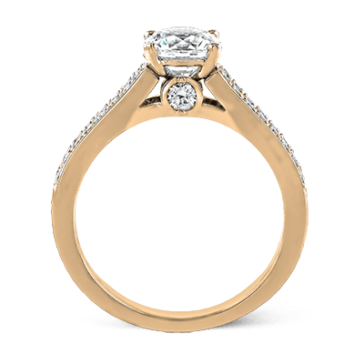 ZR418 Engagement Ring in 14k Gold with Diamonds