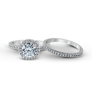 ZR498 Wedding Set in 14k Gold with Diamonds