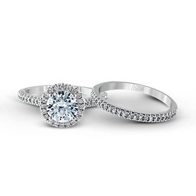 ZR498 Wedding Set in 14k Gold with Diamonds