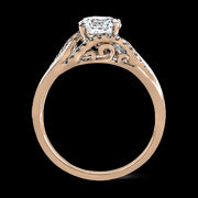 ZR587 Engagement Ring in 14k Gold with Diamonds