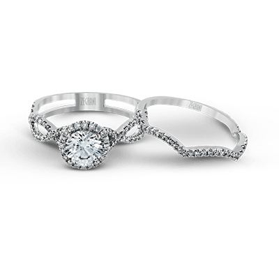ZR624 Wedding Set in 14k Gold with Diamonds