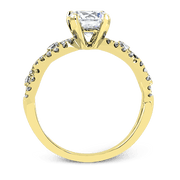 ZR737 Engagement Ring in 14k Gold with Diamonds