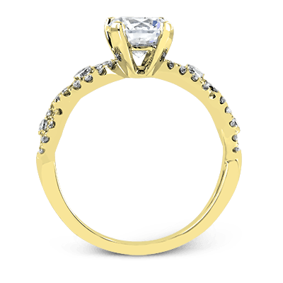 ZR737 Engagement Ring in 14k Gold with Diamonds