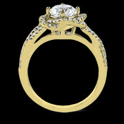 ZR744 Engagement Ring in 14k Gold with Diamonds