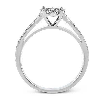 ZR827 Engagement Ring in 14k Gold with Diamonds