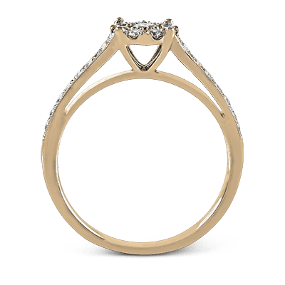 ZR827 Engagement Ring in 14k Gold with Diamonds