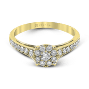 ZR827 Engagement Ring in 14k Gold with Diamonds