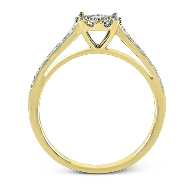 ZR827 Engagement Ring in 14k Gold with Diamonds