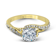 ZR874 Engagement Ring in 14k Gold with Diamonds