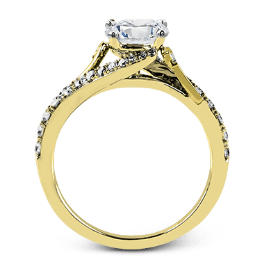 ZR874 Engagement Ring in 14k Gold with Diamonds