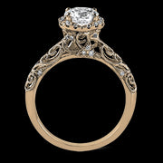ZR914 Engagement Ring in 14k Gold with Diamonds