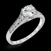 ZR969 Engagement Ring in 14k Gold with Diamonds