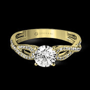ZR998 Engagement Ring in 14k Gold with Diamonds