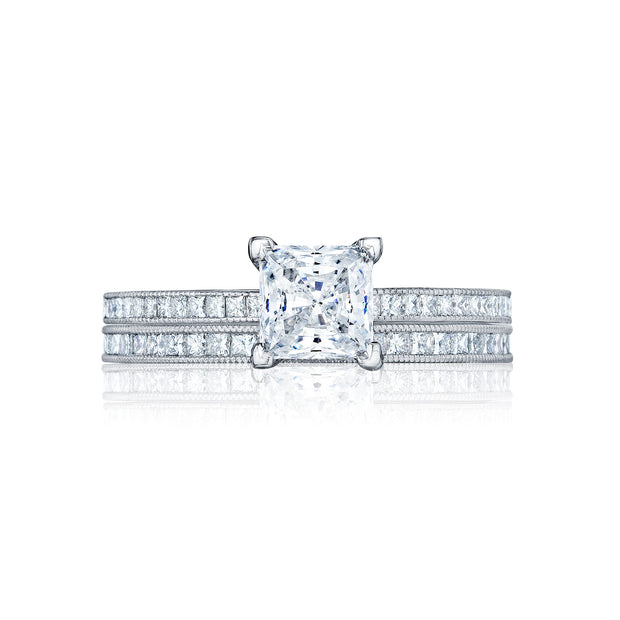 Tacori Sculpted Crescent Princess Solitaire Engagement Ring