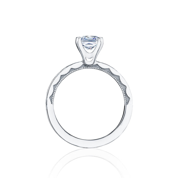 Tacori Sculpted Crescent Princess Solitaire Engagement Ring