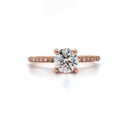 Rose Gold and Diamond Engagement Ring