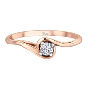 Canadian Bypass Diamond Solitaire Ring