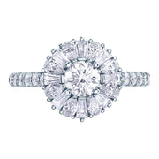 Unique Modern Canadian Diamond Engagement Ring