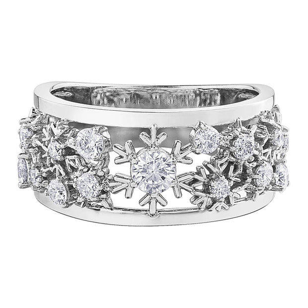 Canadian Diamond Snowflake Ring