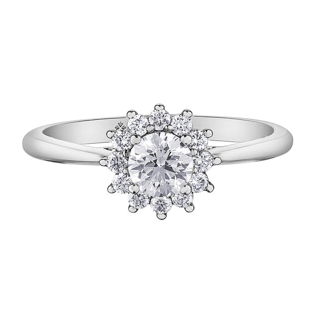 Canadian Vintage Inspired Diamond Engagement Ring