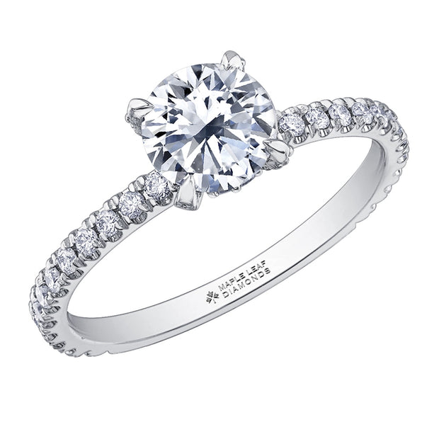 Round Canadian Diamond Solitaire Ring