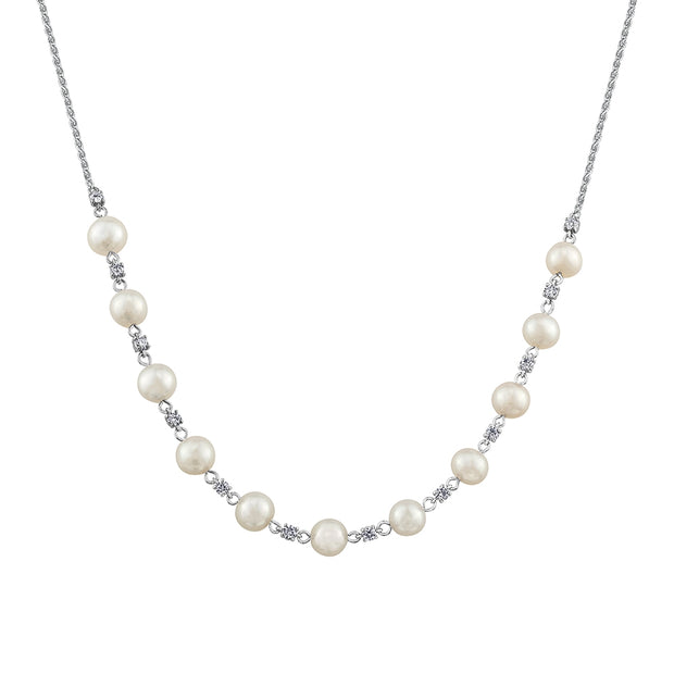 Pearl and Canadian Diamond Necklace