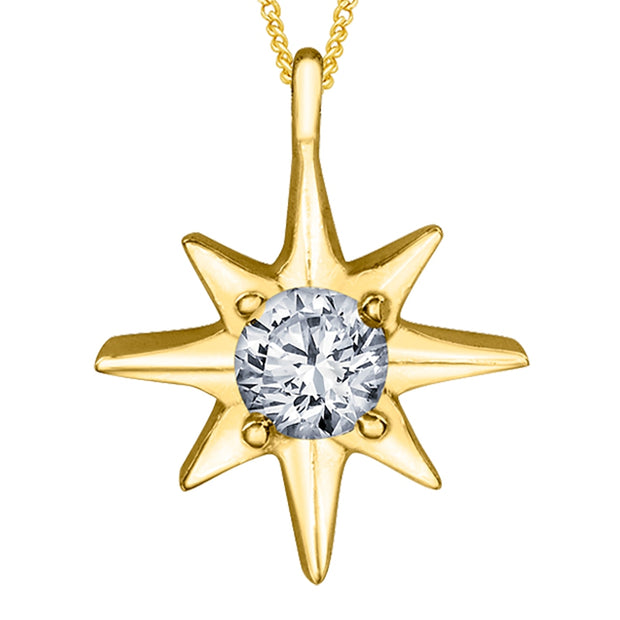 Canadian Diamond Star Pendant