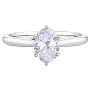 Oval Canadian Diamond Solitaire Engagement Ring