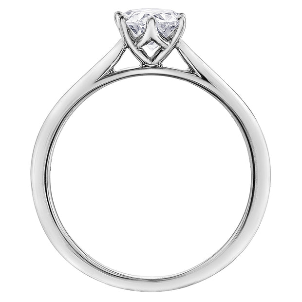 Oval Canadian Diamond Solitaire Engagement Ring