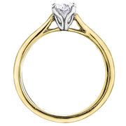 Oval Canadian Diamond Solitaire Ring