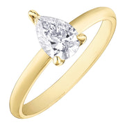 Timeless Pear Shaped Canadian Diamond Ring