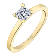 Canadian Princess Cut Diamond Solitaire Ring