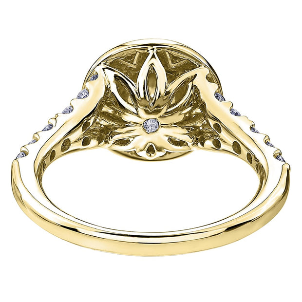 Canadian Diamond Lily Filigree Ring