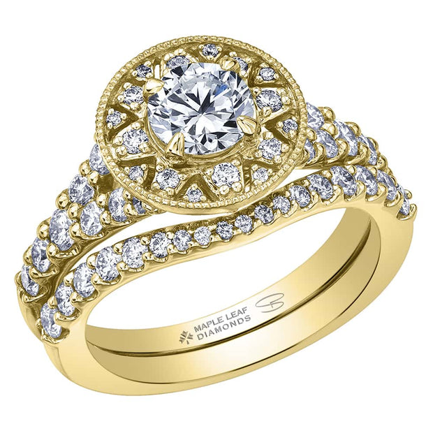 Canadian Diamond Lily Filigree Ring