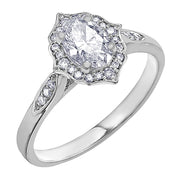 Vintage Style Canadian Oval Diamond Ring