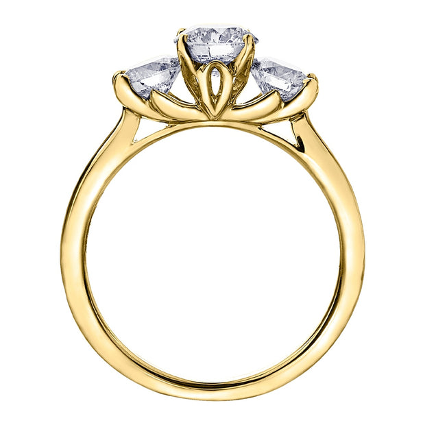 Three-Stone Canadian Diamond Ring