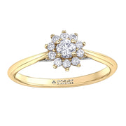 Flower Inspired Canadian Diamond Ring