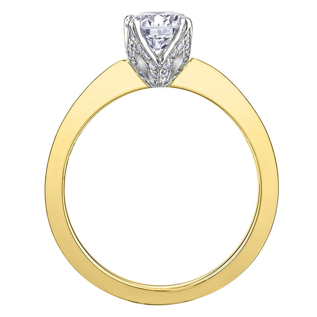 Canadian Round Diamond Solitaire Ring With Stunning Hidden Detailing
