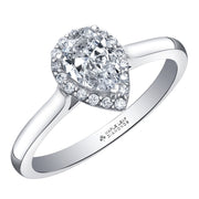 Pear-Shaped Canadian Diamond Engagement Ring