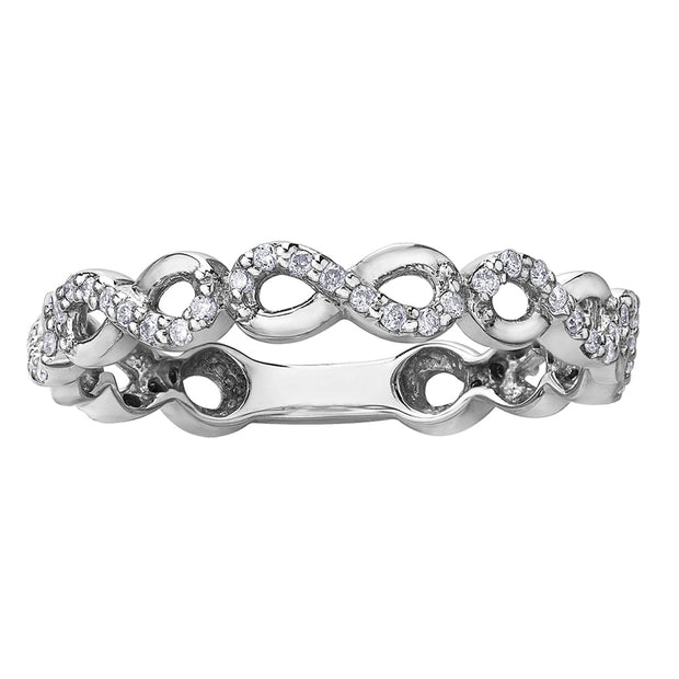 Diamond Infinity Wedding Band