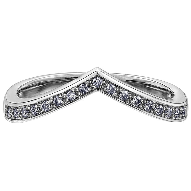 V-Shaped Diamond Band