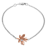 Canadian Maple Leaf Diamond Bracelet