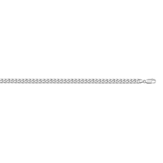 Solid Gold Flat Beveled Link Chain