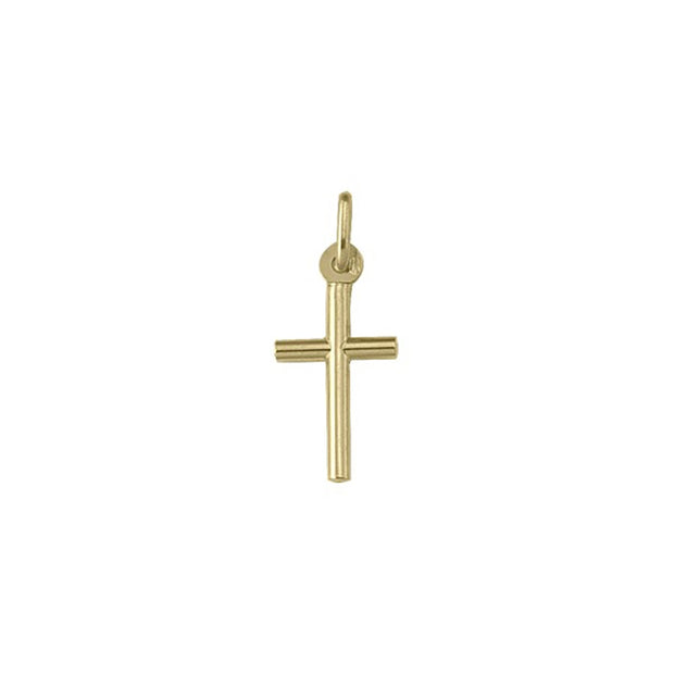 Charmant Pendentif Croix En Or Jaune