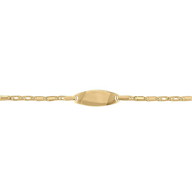 Gold Baby ID Bracelet