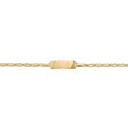 White or Yellow Gold Baby ID Bracelet
