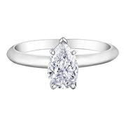 Pear-Shaped Canadian Diamond Solitaire Ring