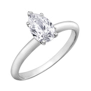 Pear-Shaped Canadian Diamond Solitaire Ring