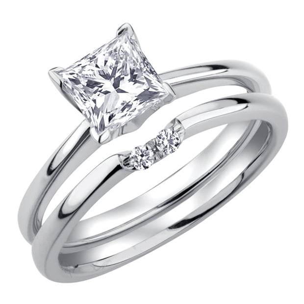 Canadian Princess Cut Solitaire Diamond Ring