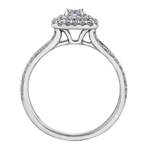 Canadian Double Halo Diamond Ring